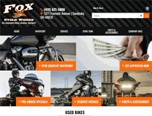 Tablet Screenshot of foxcycleworks.com